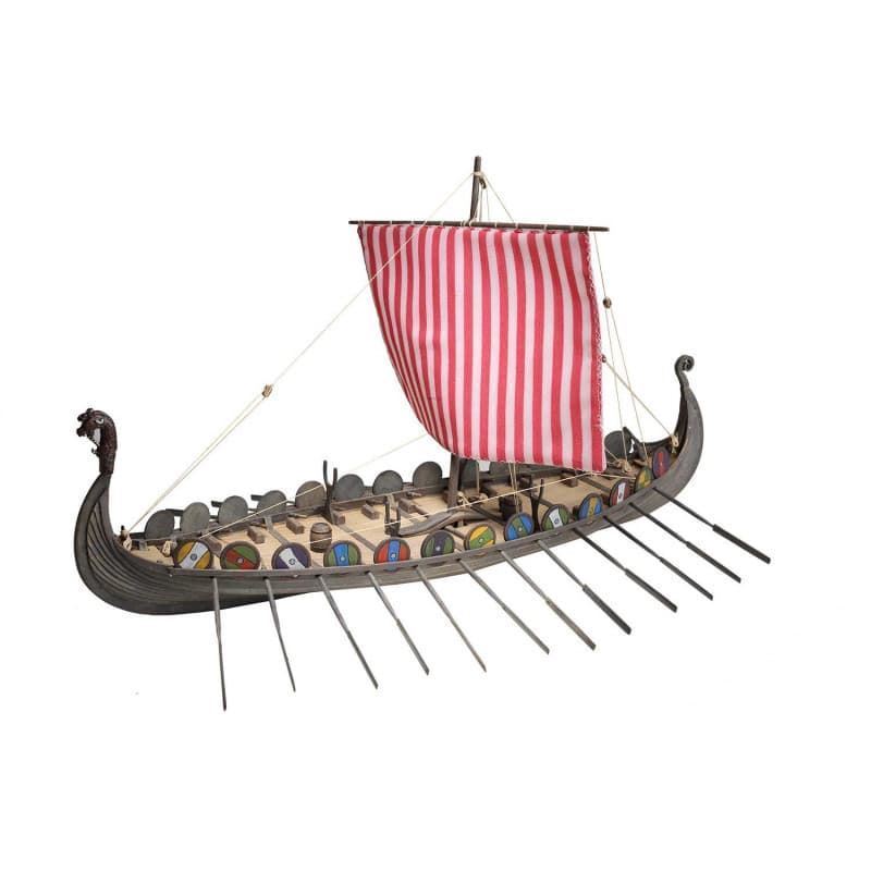 Maqueta barco de madera Drakkar Vikingo - Imagen 1